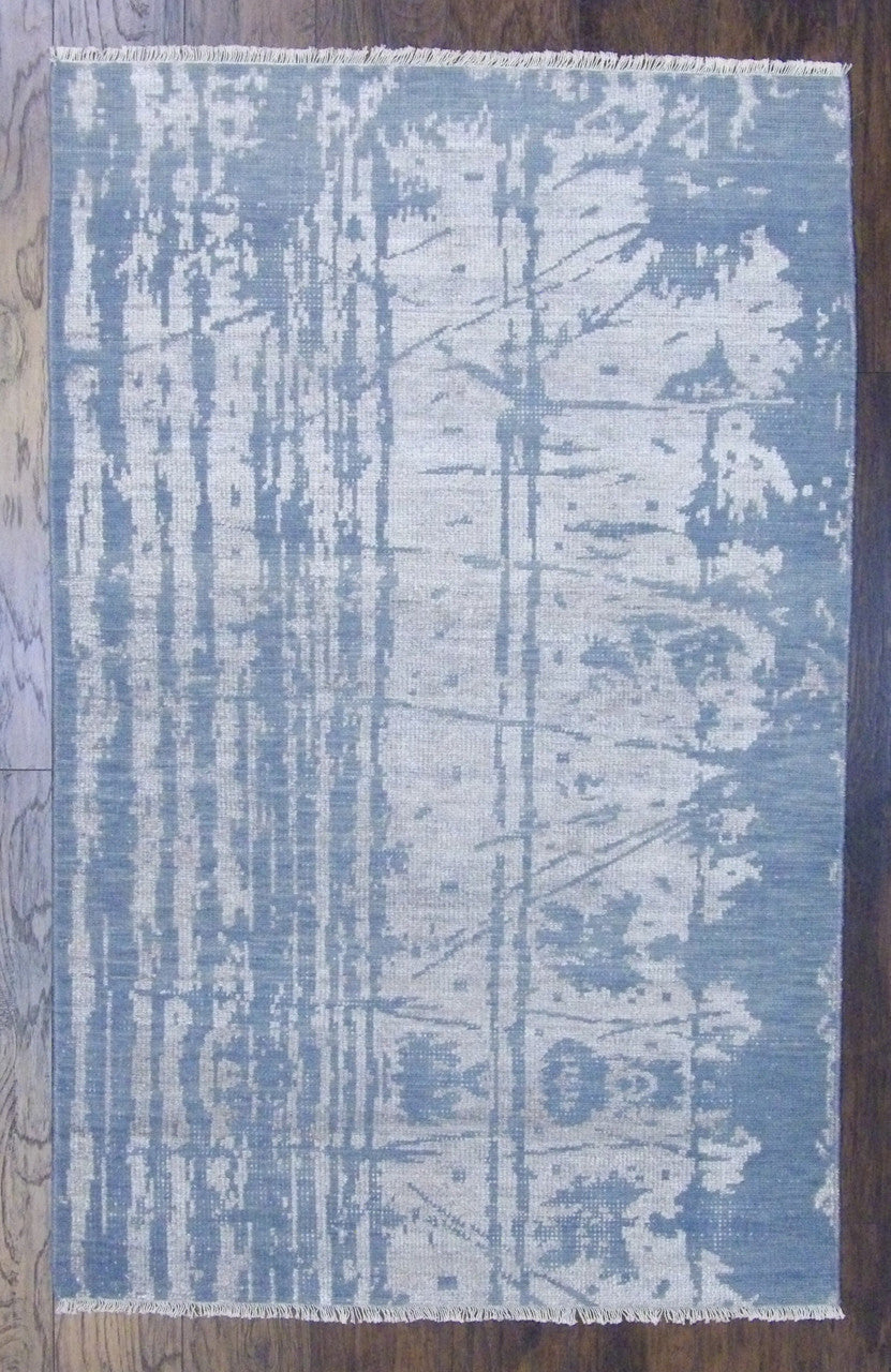 Modern Hand-Knotted Wool rug, Rug #101-11343