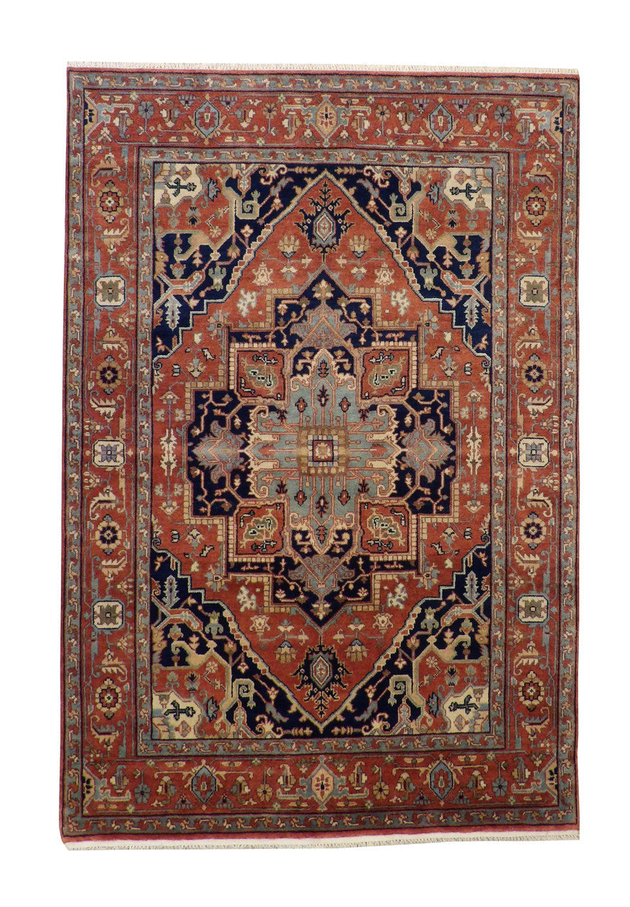 6x9 Antique Hand-Knotted Wool rug, Rug #101-20101