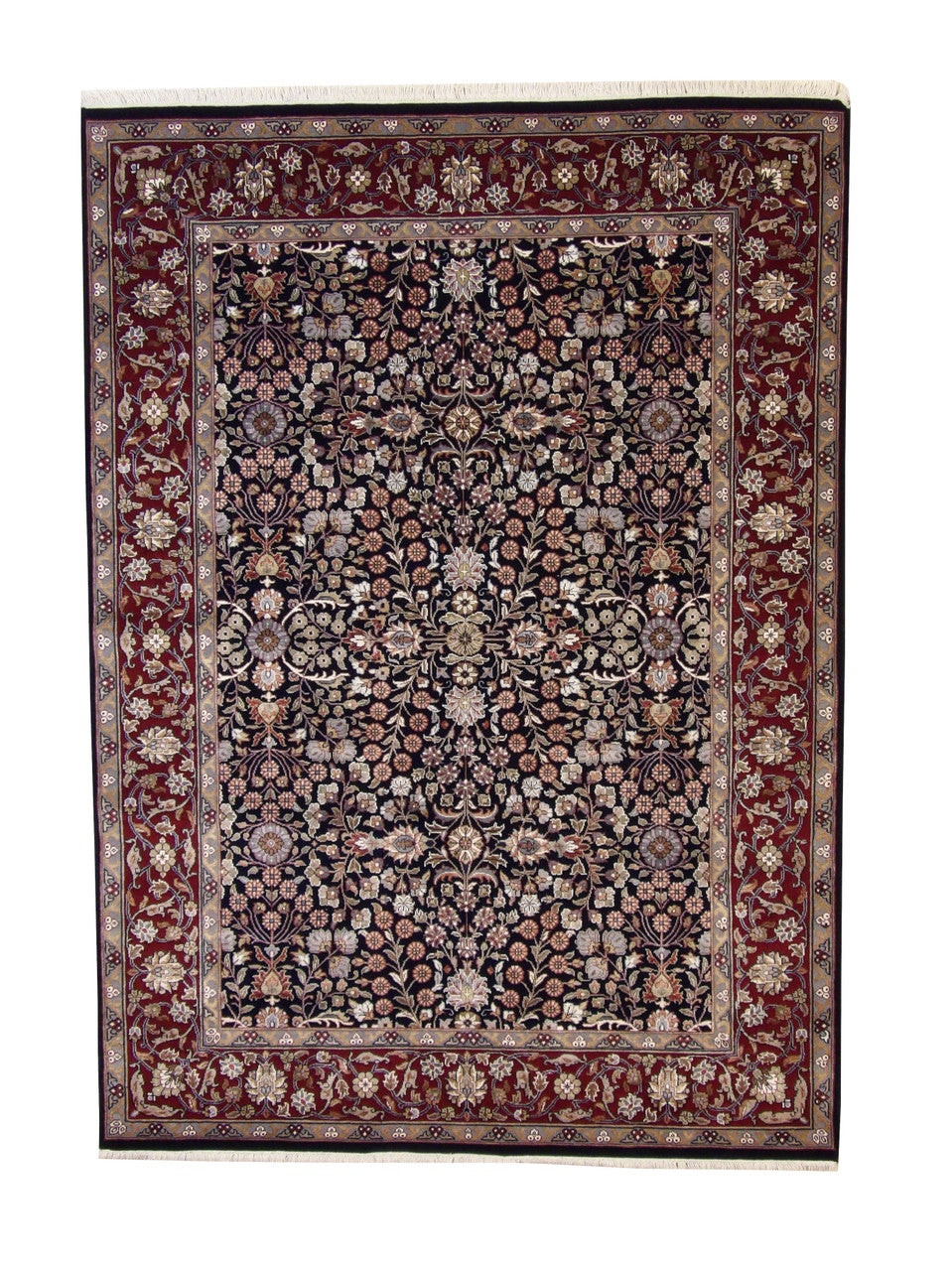 5x7 Traditional Hand-Knotted Silk rug, Rug #101-20220