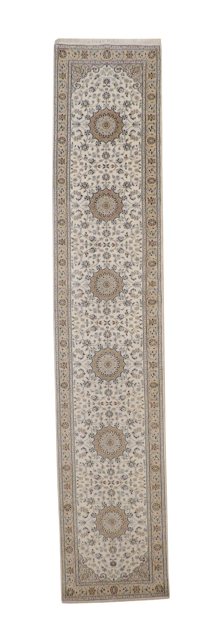 3x14 Traditional Hand-Knotted Silk rug, Rug #101-20251