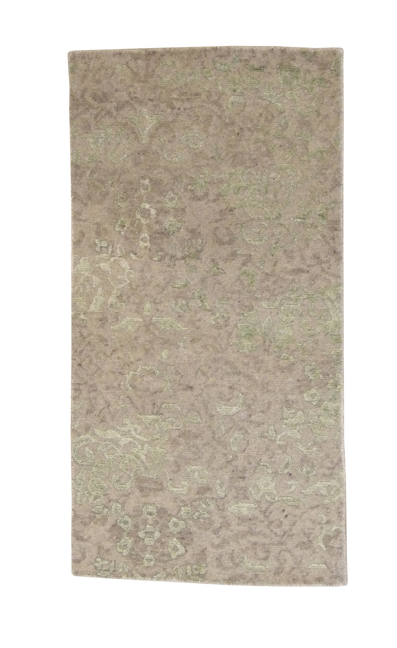 2x4 Transitional Hand-Knotted Silk rug, Rug #101-2017