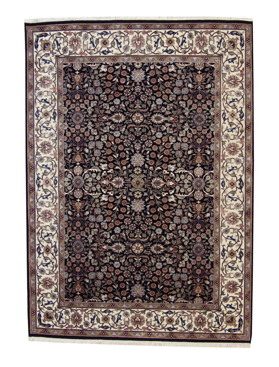 5x7 Traditional Hand-Knotted Silk rug, Rug #101-20221