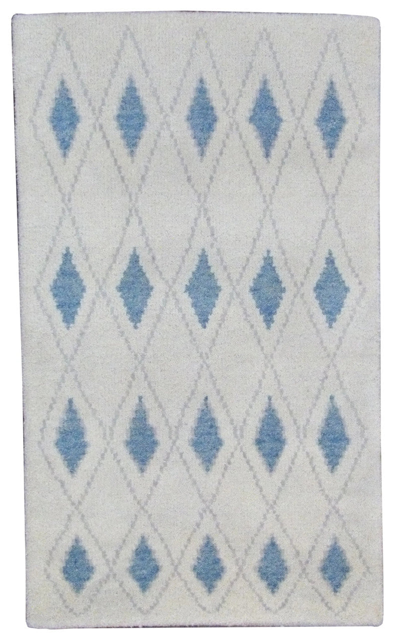 3x5 Moroccan Hand-Knotted Wool rug, Rug #101-196