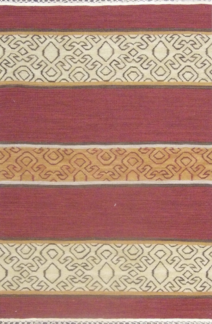 Flatweave Hand-Knotted Wool rug, Rug #101-1105