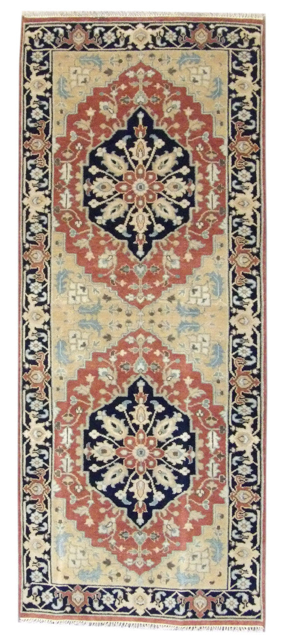 4x10 Tribal Hand-Knotted Wool rug, Rug #101-11276