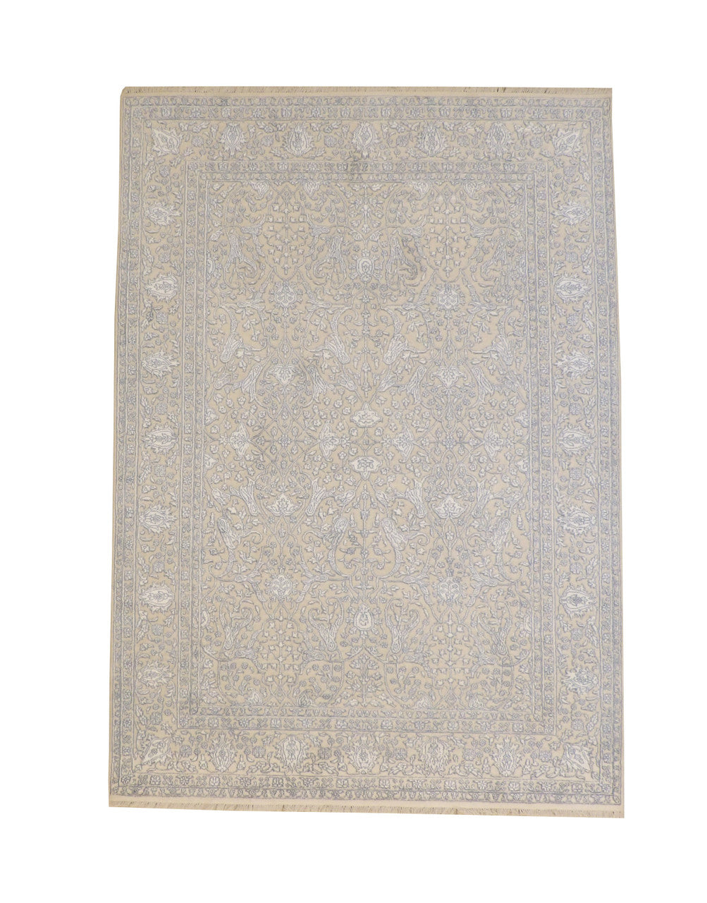 6x8 Antique Hand-Knotted Silk rug, Rug #101-20066
