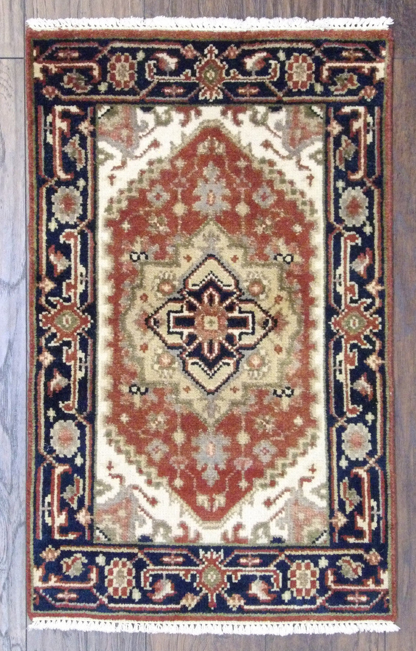 2x3 Tribal Hand-Knotted Wool rug, Rug #101-349