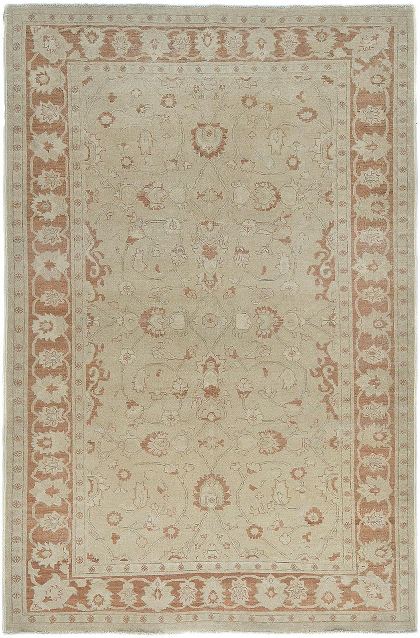 5x9 Oushak Hand-Knotted Wool rug, Rug #RA92354