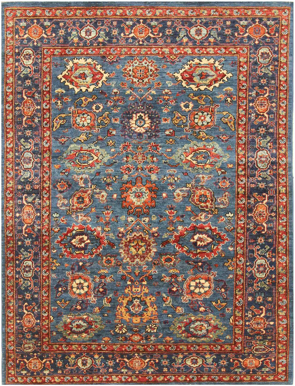 5x7 Heriz Hand-Knotted Wool rug, Rug #RA95157