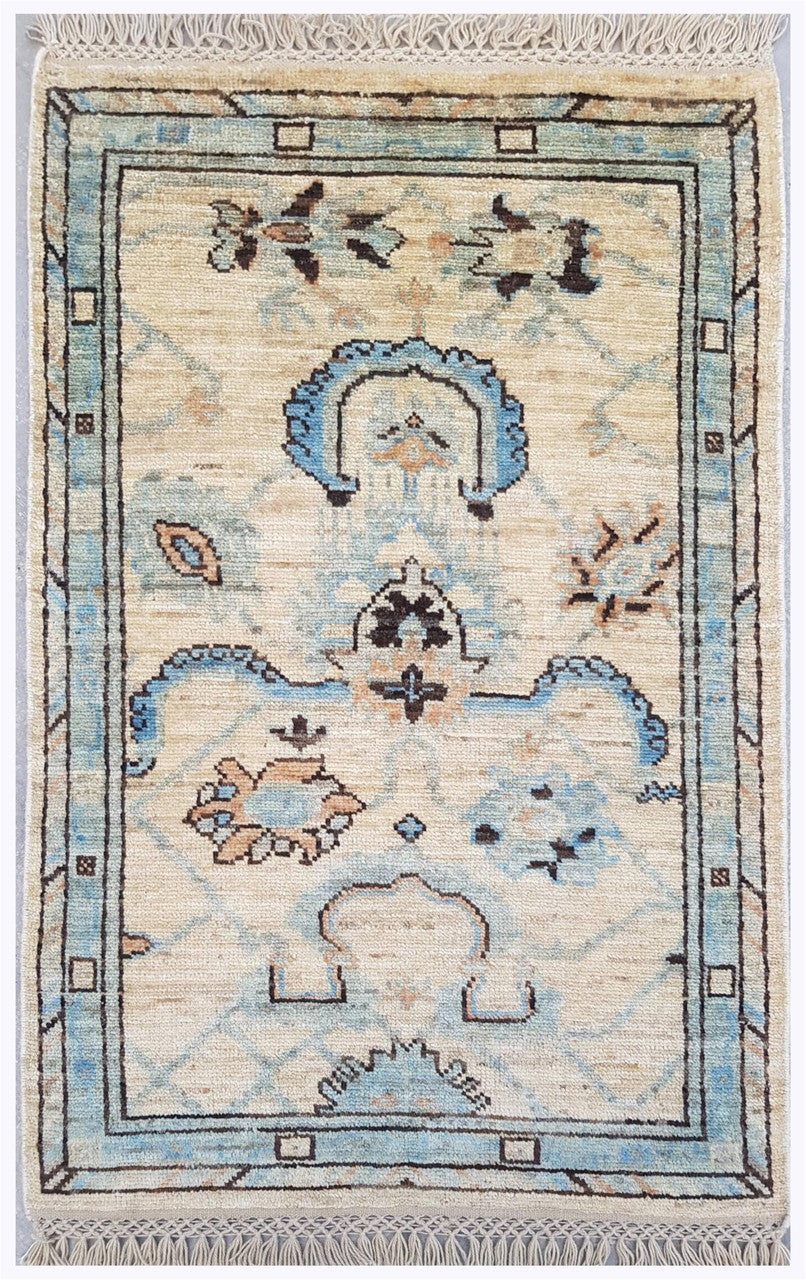 3x5 Oushak Hand-Knotted Wool rug, Rug #RA80343