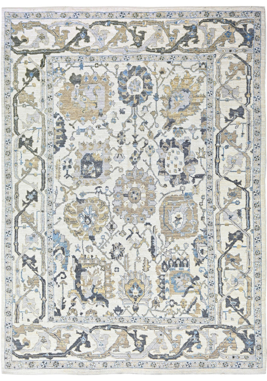 10x14 Oushak Hand-Knotted Wool rug, Rug #RA80001