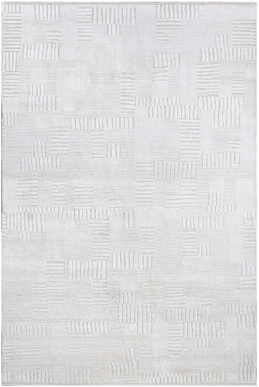 6x9 Modern Hand-Knotted Silk rug, Rug #RA78956