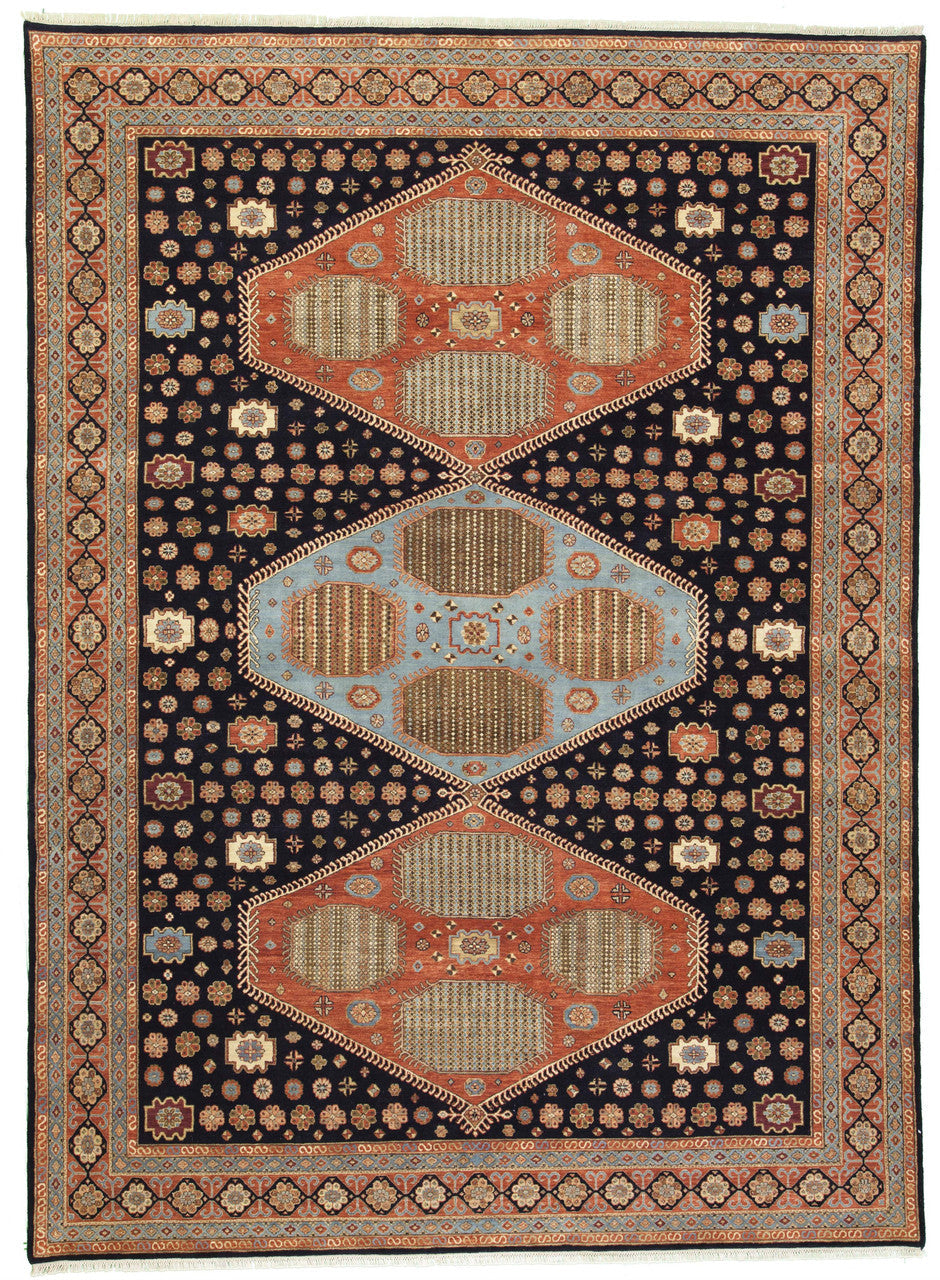 9x12 Tribal Hand-Knotted Wool rug, Rug #RA34693