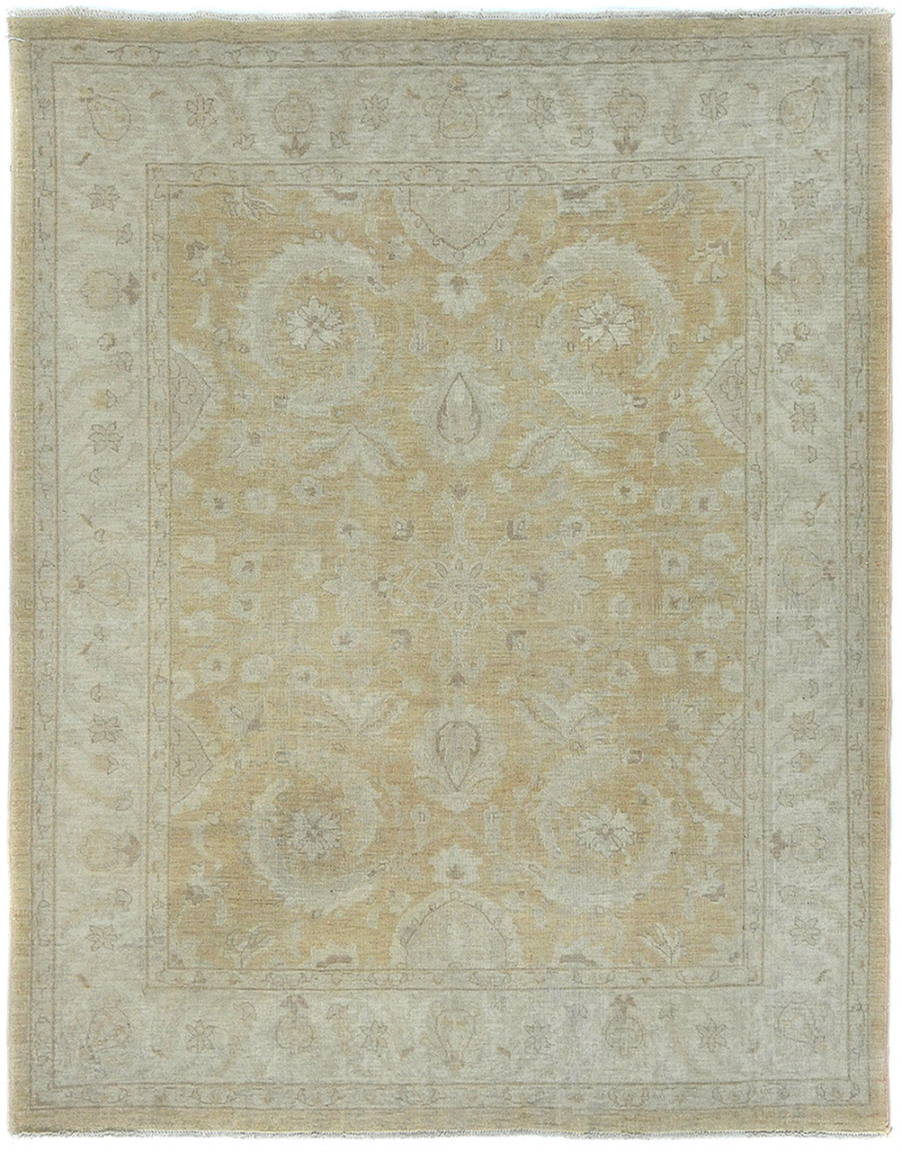 6x8 Oushak Hand-Knotted Wool rug, Rug #RA92478