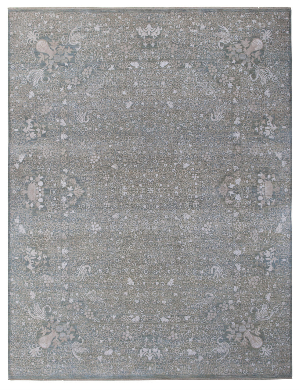 8x10 Oushak Hand-Knotted Silk rug, Rug #RA50214