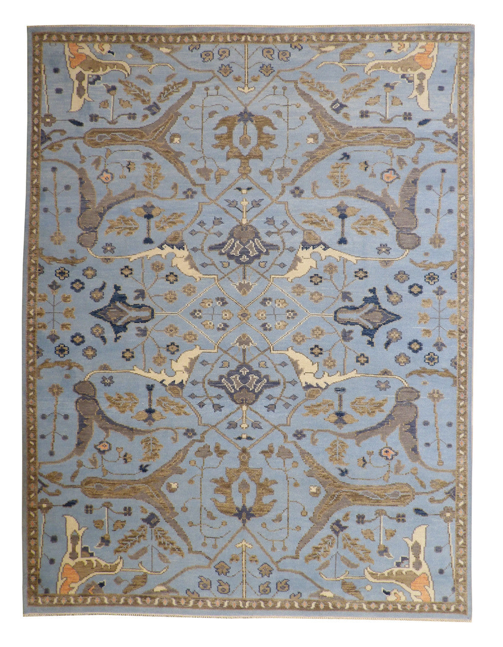 9x12 Oushak Hand-Knotted Wool rug, Rug #101-20197