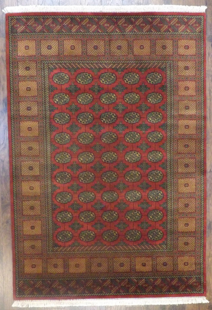 6x9 Tribal Hand-Knotted Wool rug, Rug #101-885