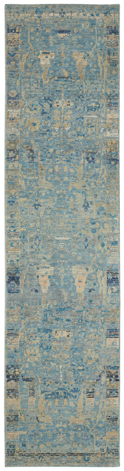 9' x 12' Transitional Hand-Knotted Silk rug, Rug #KT13600