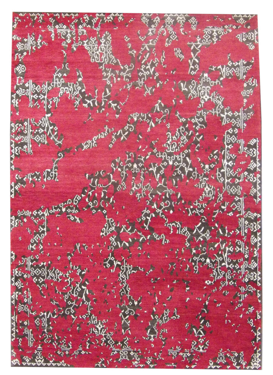 5x8 Transitional Hand-Knotted Wool rug, Rug #101-833