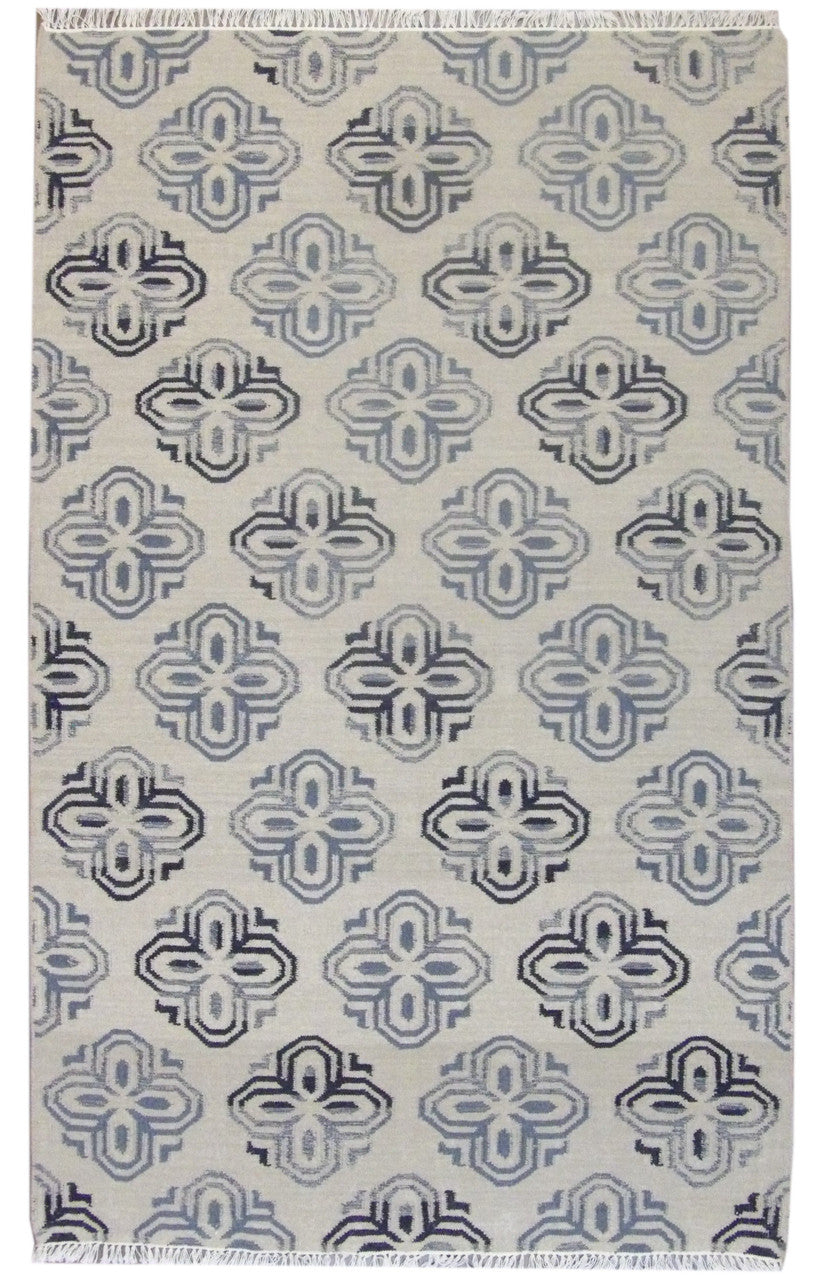 Flatweave Hand-Knotted Wool rug, Rug #101-812