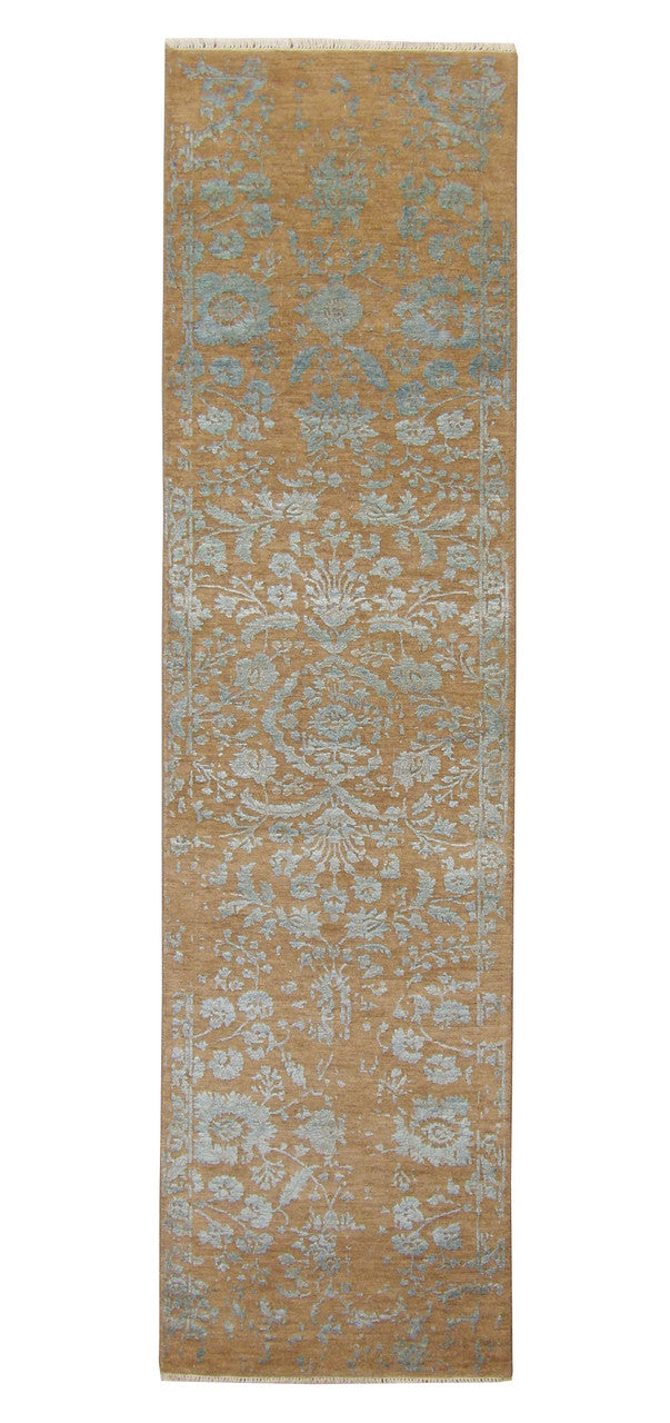 3x10 Transitional Hand-Knotted Silk rug, Rug #101-20163