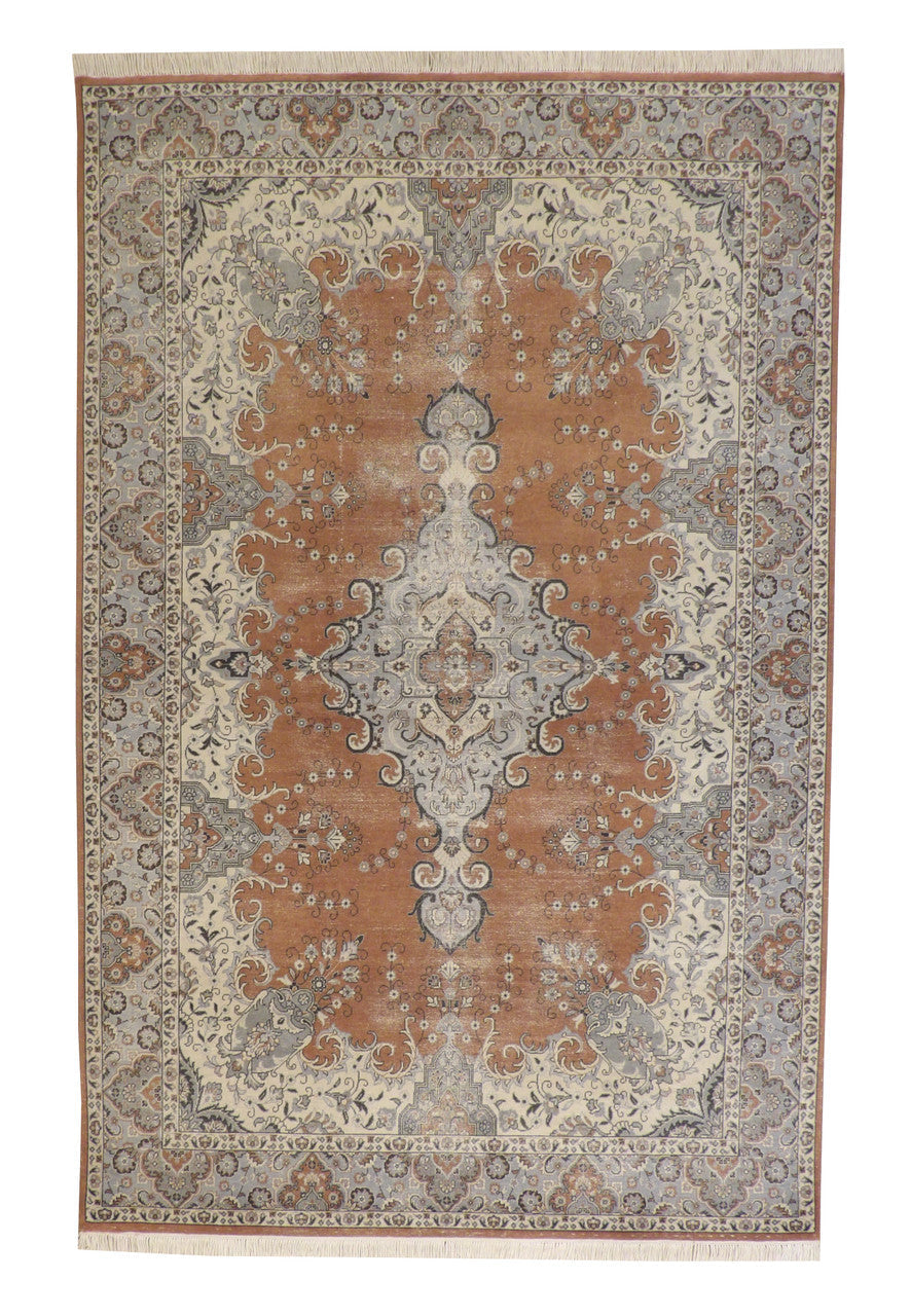 6x10 Antique Hand-Knotted Wool rug, Rug #101-2232