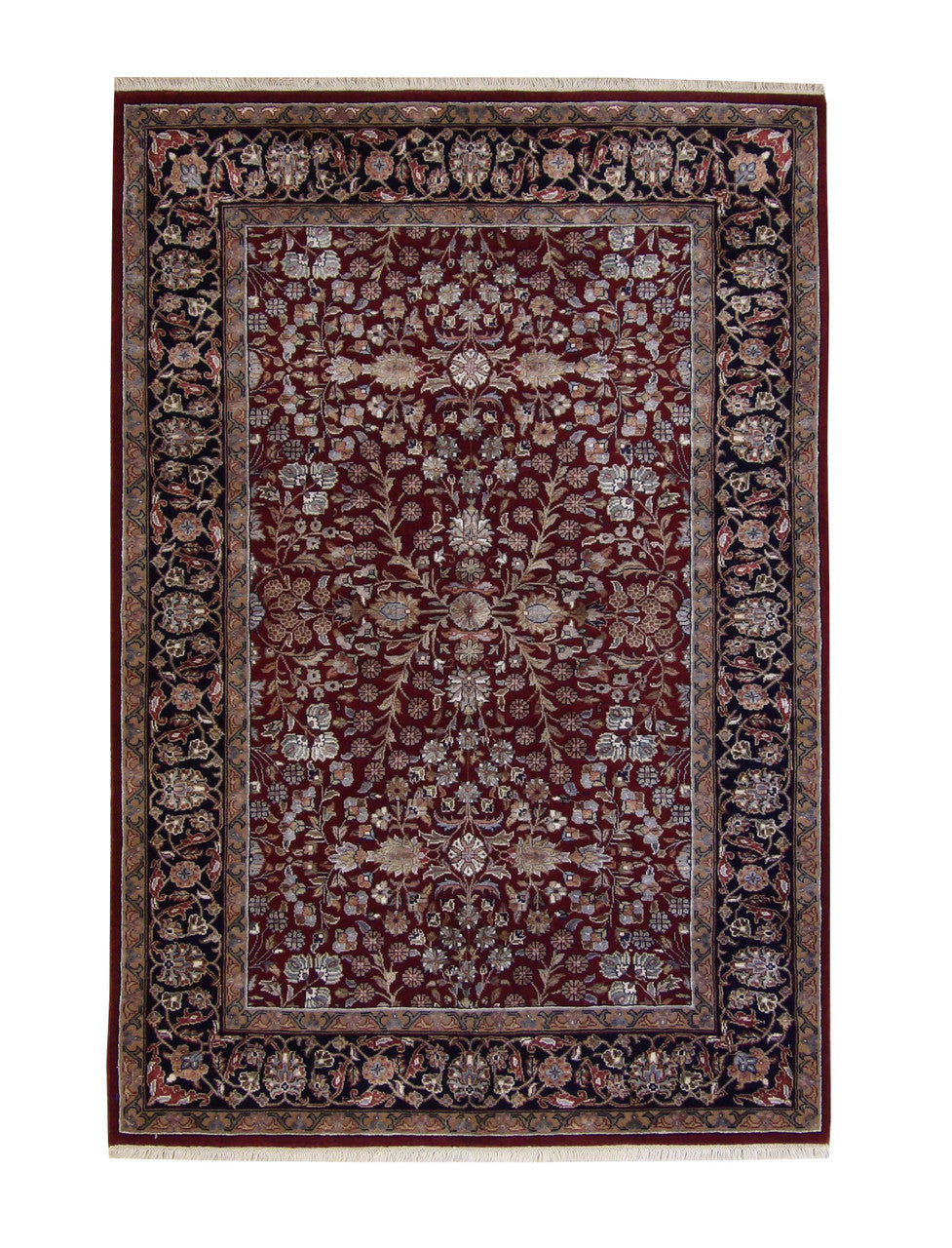 4x6 Traditional Hand-Knotted Silk rug, Rug #101-20224