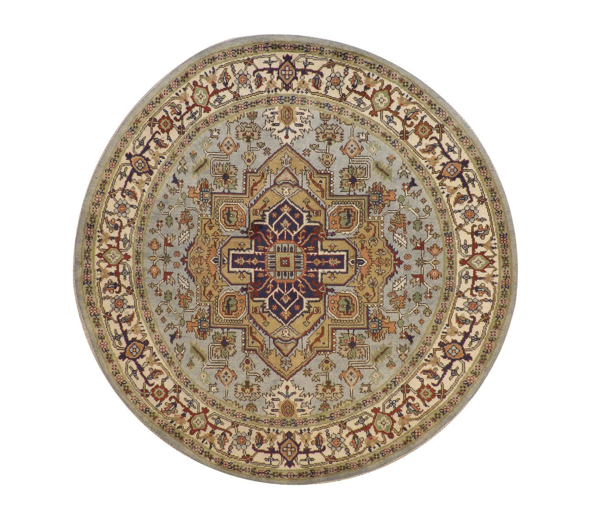 8x8 Tribal Hand-Knotted Wool rug, Rug #101-20272