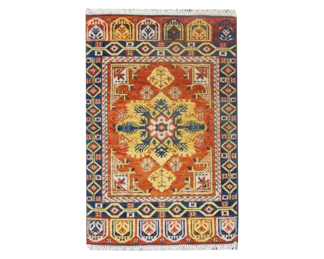 2x4 Antique Hand-Knotted Wool rug, Rug #101-11063