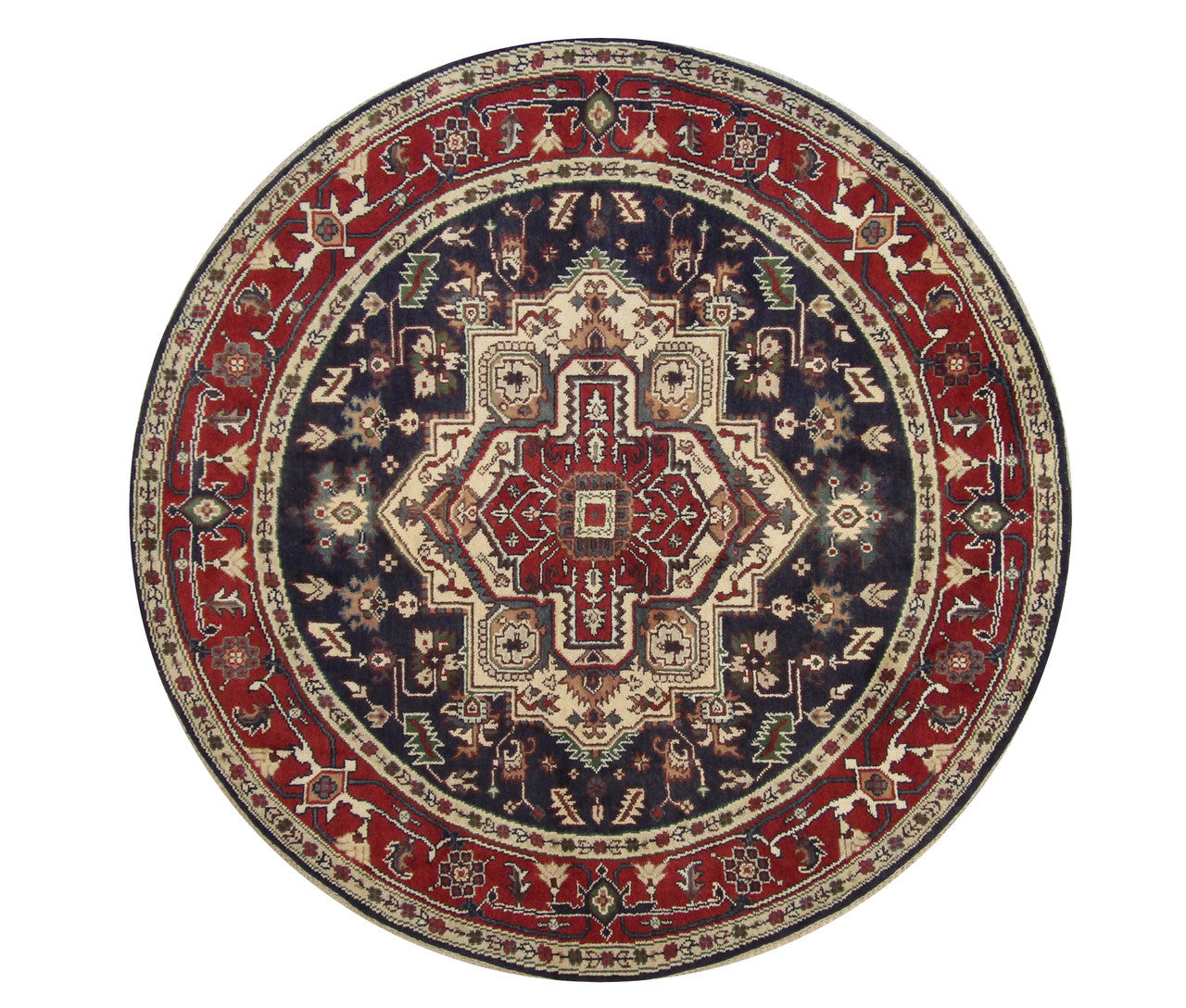 8x8 Tribal Hand-Knotted Wool rug, Rug #101-20275