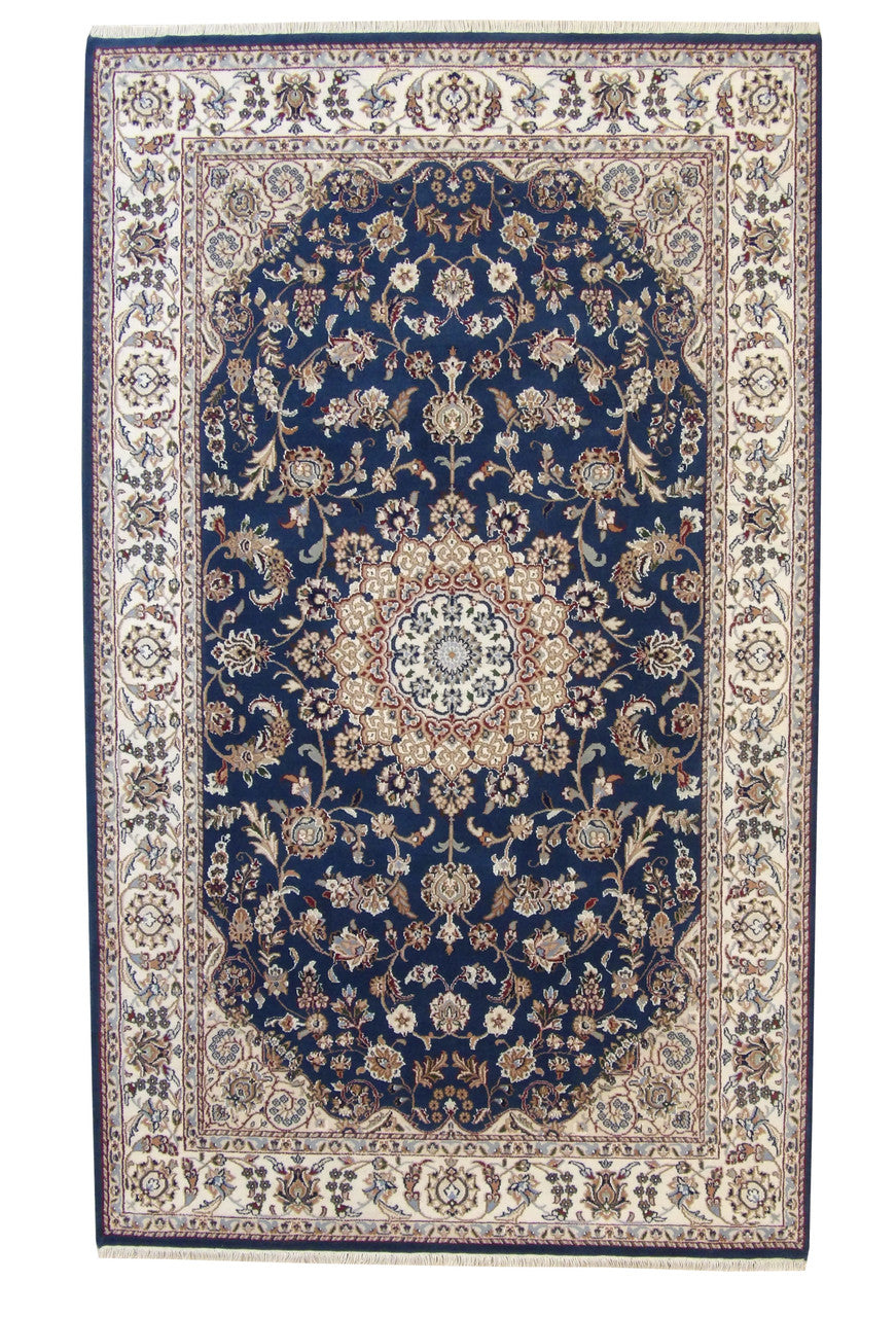 5x8 Traditional Hand-Knotted Silk rug, Rug #101-2374