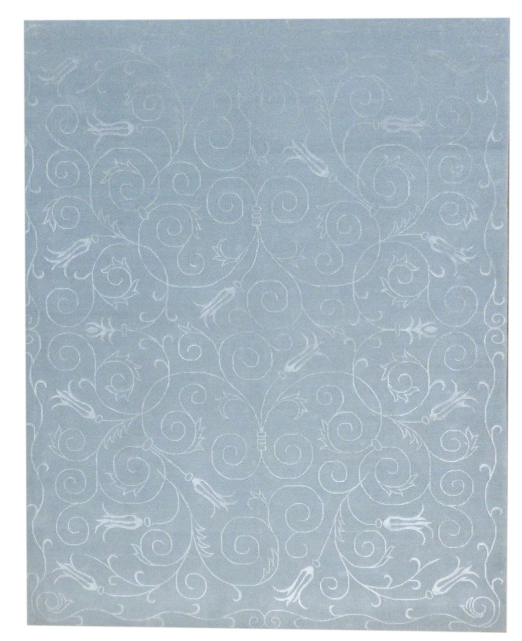 Traditional Hand-Knotted Silk rug, Rug #101-1053