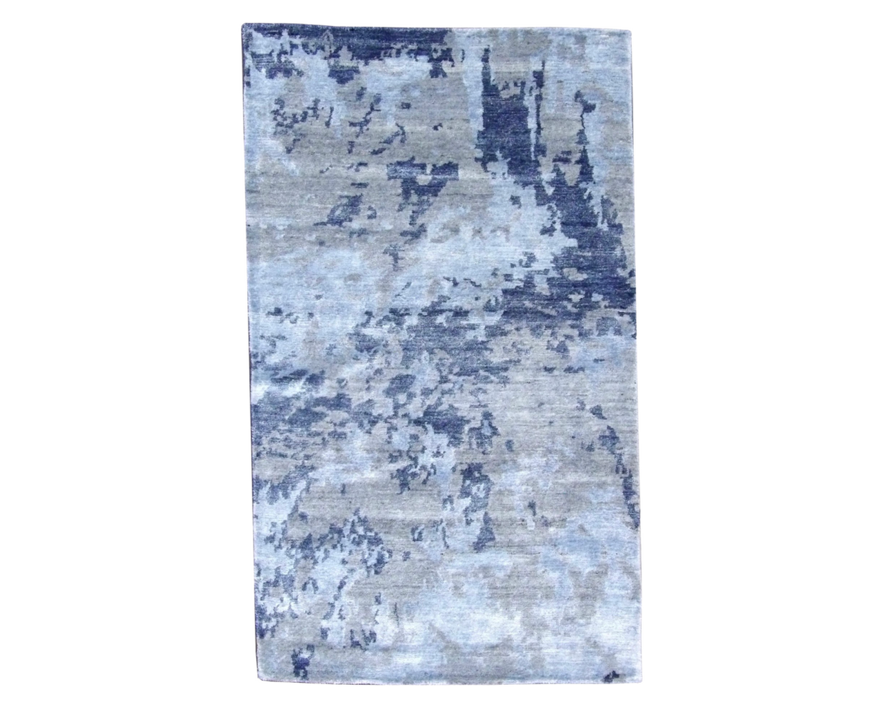 3x5 Modern Hand-Knotted Silk rug, Rug #101-167