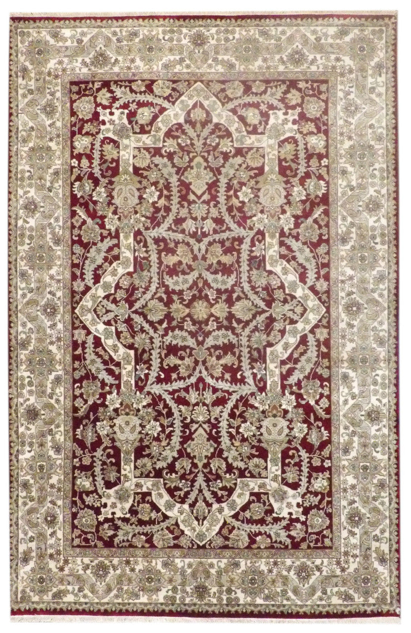 6x9 Traditional Hand-Knotted Wool rug, Rug #101-11246