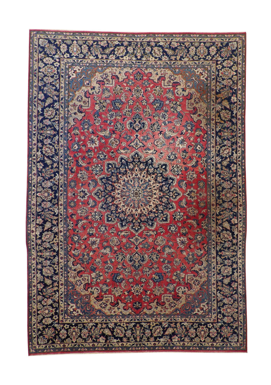 8x12 Antique Hand-Knotted Wool rug, Rug #101-3063