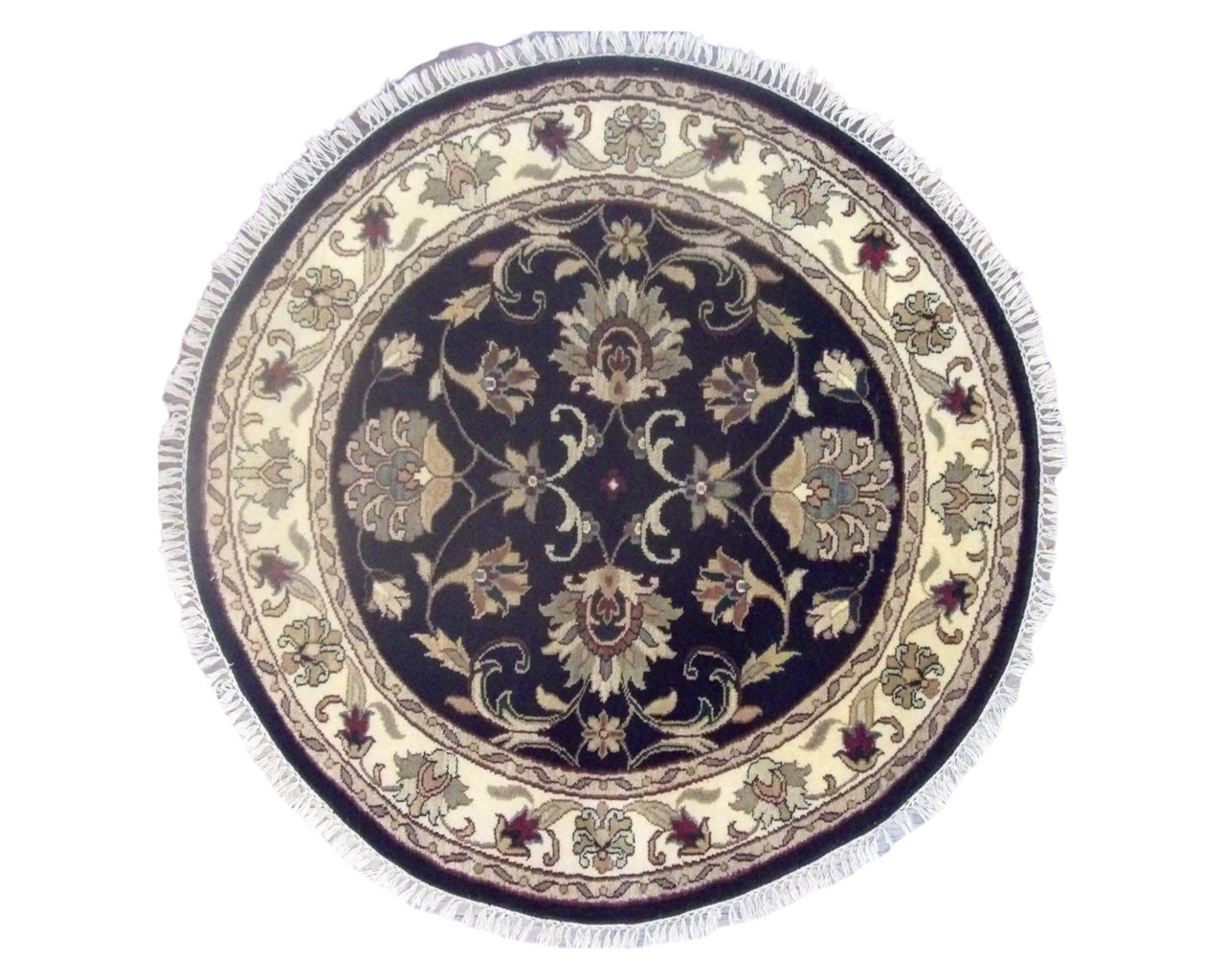 5x5 Antique Hand-Knotted Wool rug, Rug #101-469