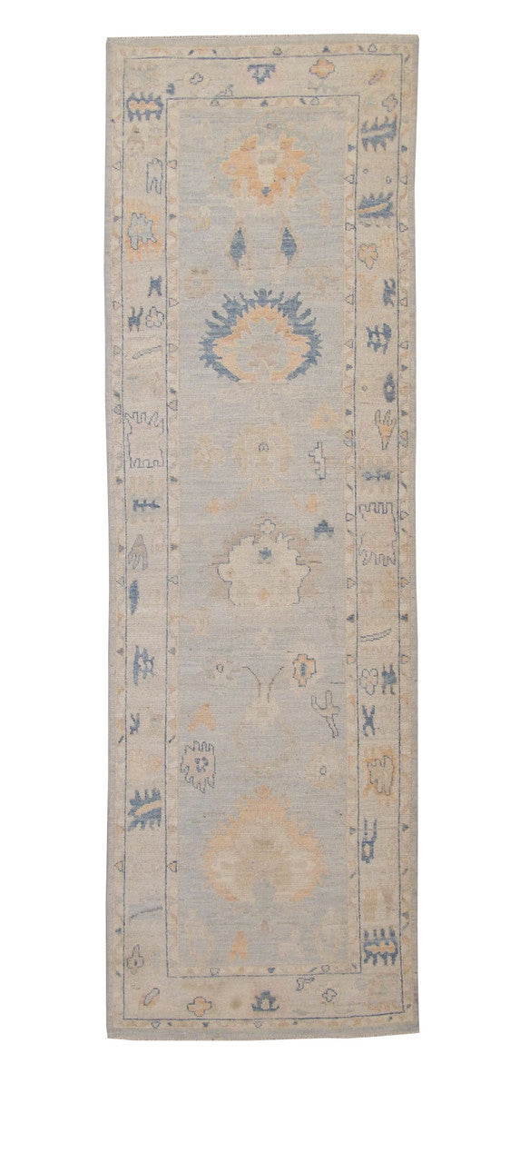 3x9 Oushak Hand-Knotted Wool rug, Rug #101-20355