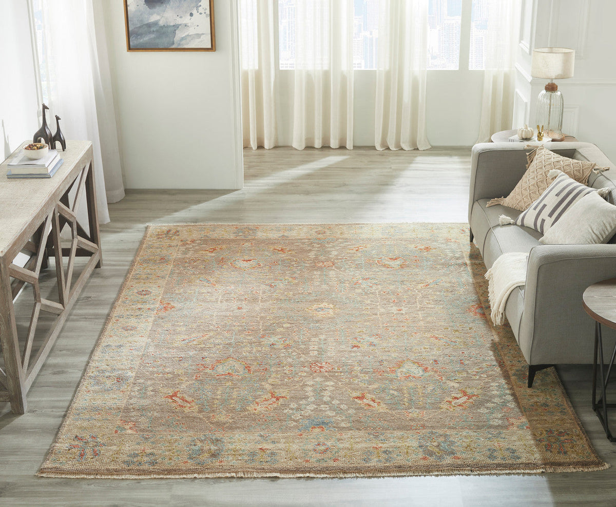 6' x 9' Oushak Hand-Knotted Wool rug, Rug #LL7570