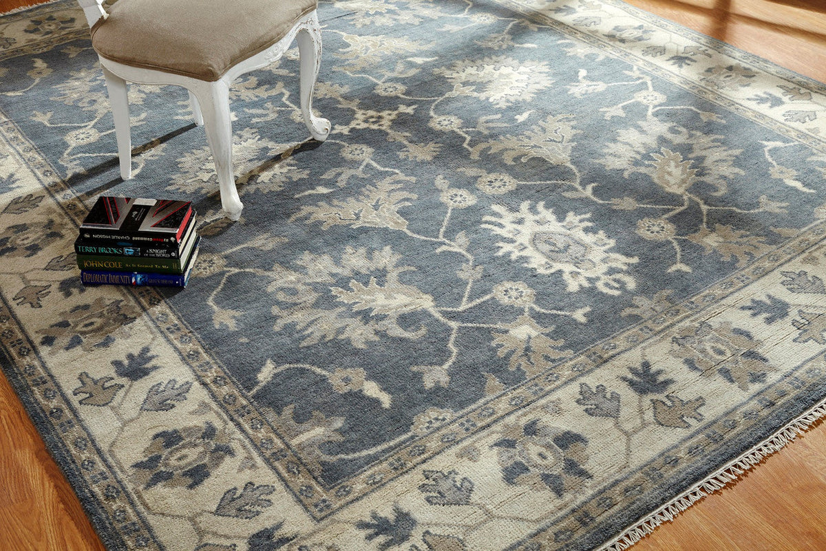 9' x 12' Transitional Hand-Knotted Wool rug, Rug #US1050