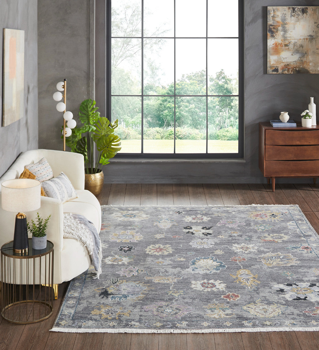 6' x 9' Transitional Hand-Knotted Silk rug, Rug #AM10030