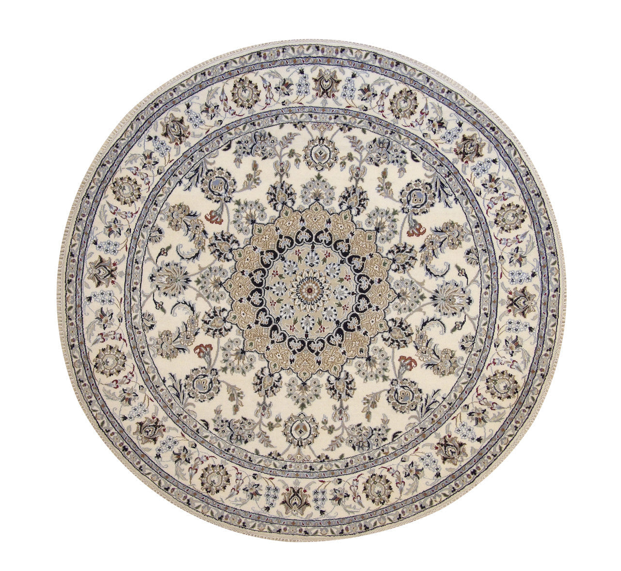 6x6 Traditional Hand-Knotted Wool rug, Rug #101-2347