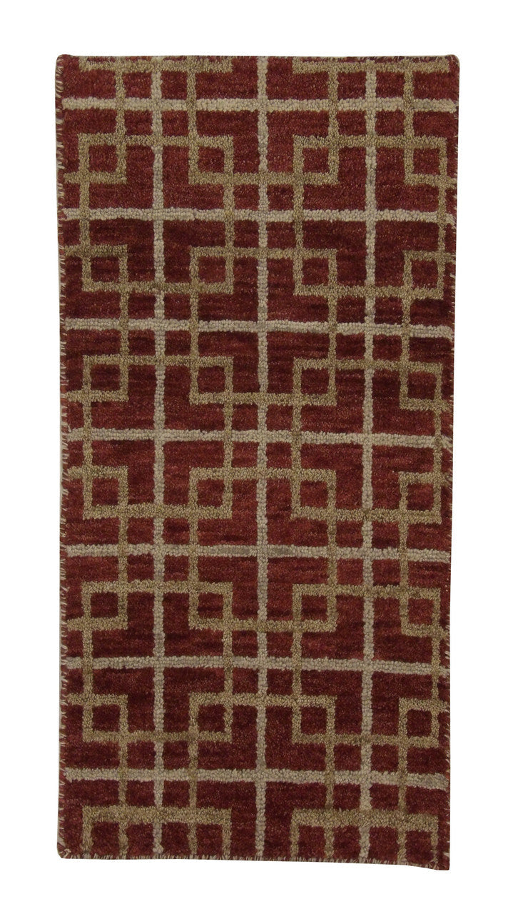 2x4 Modern Hand-Knotted Wool rug, Rug #101-5005
