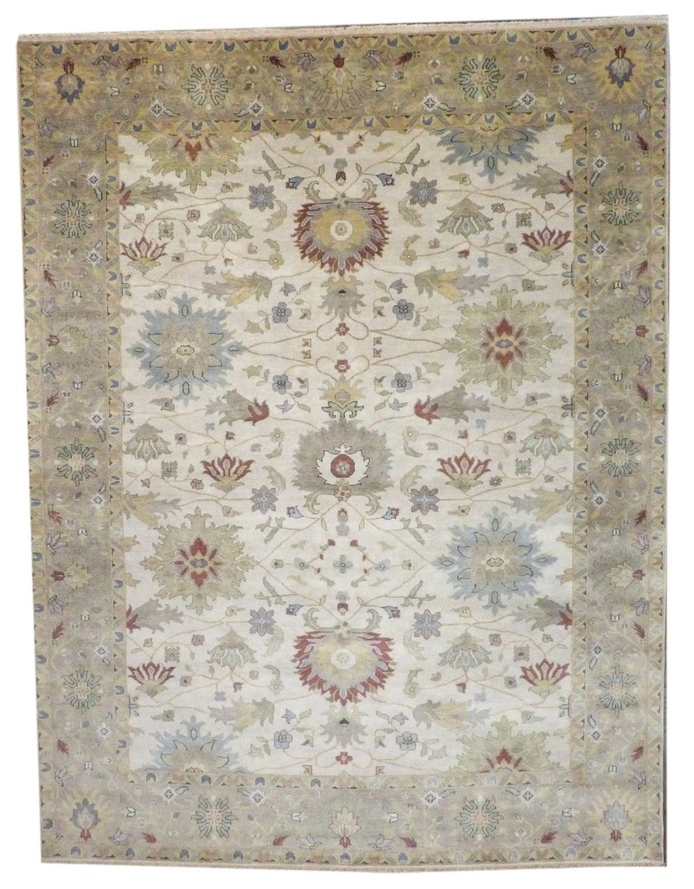 9x12 Oushak Hand-Knotted Wool rug, Rug #101-11226