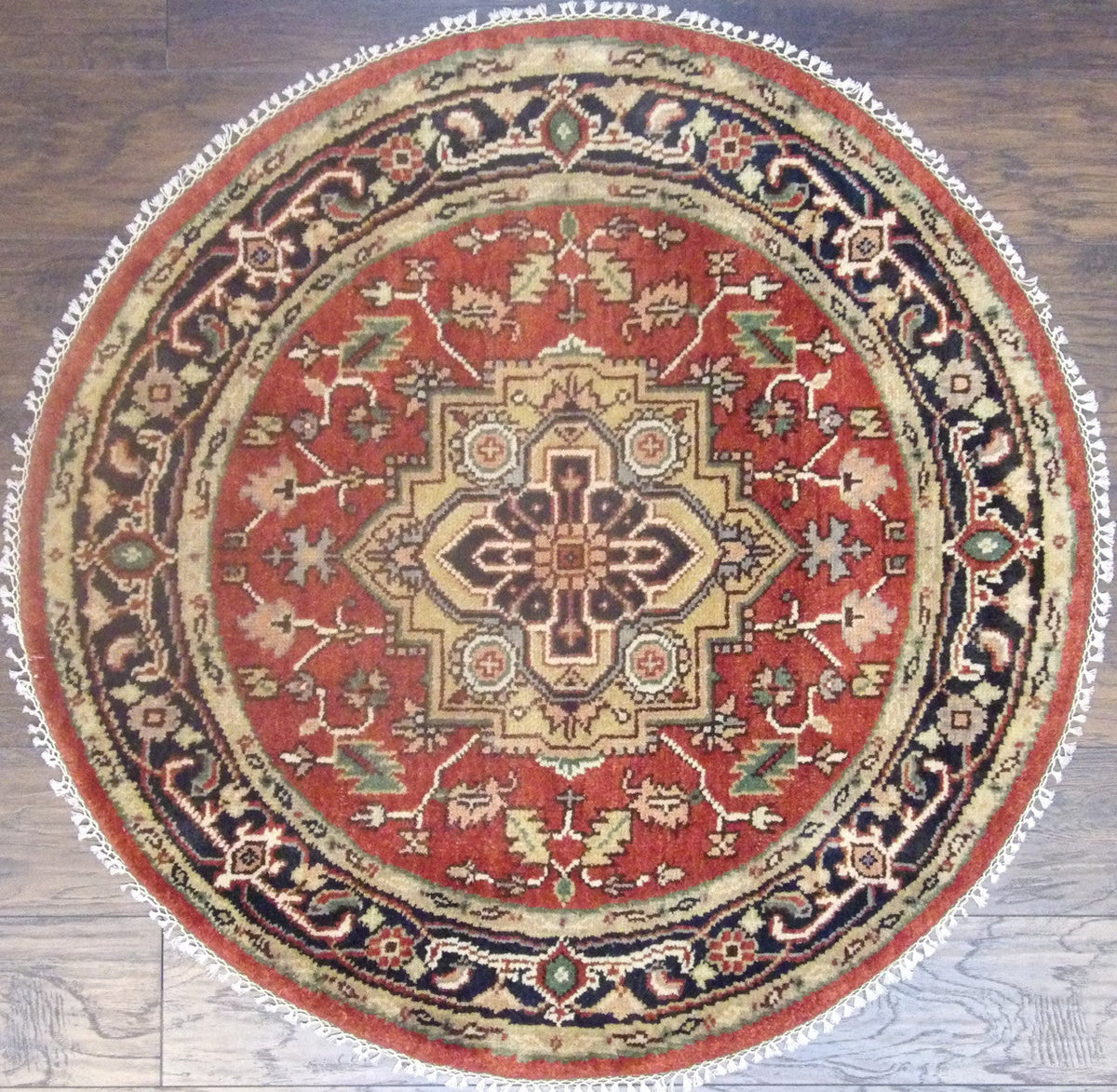 4x4 Tribal Hand-Knotted Wool rug, Rug #101-484
