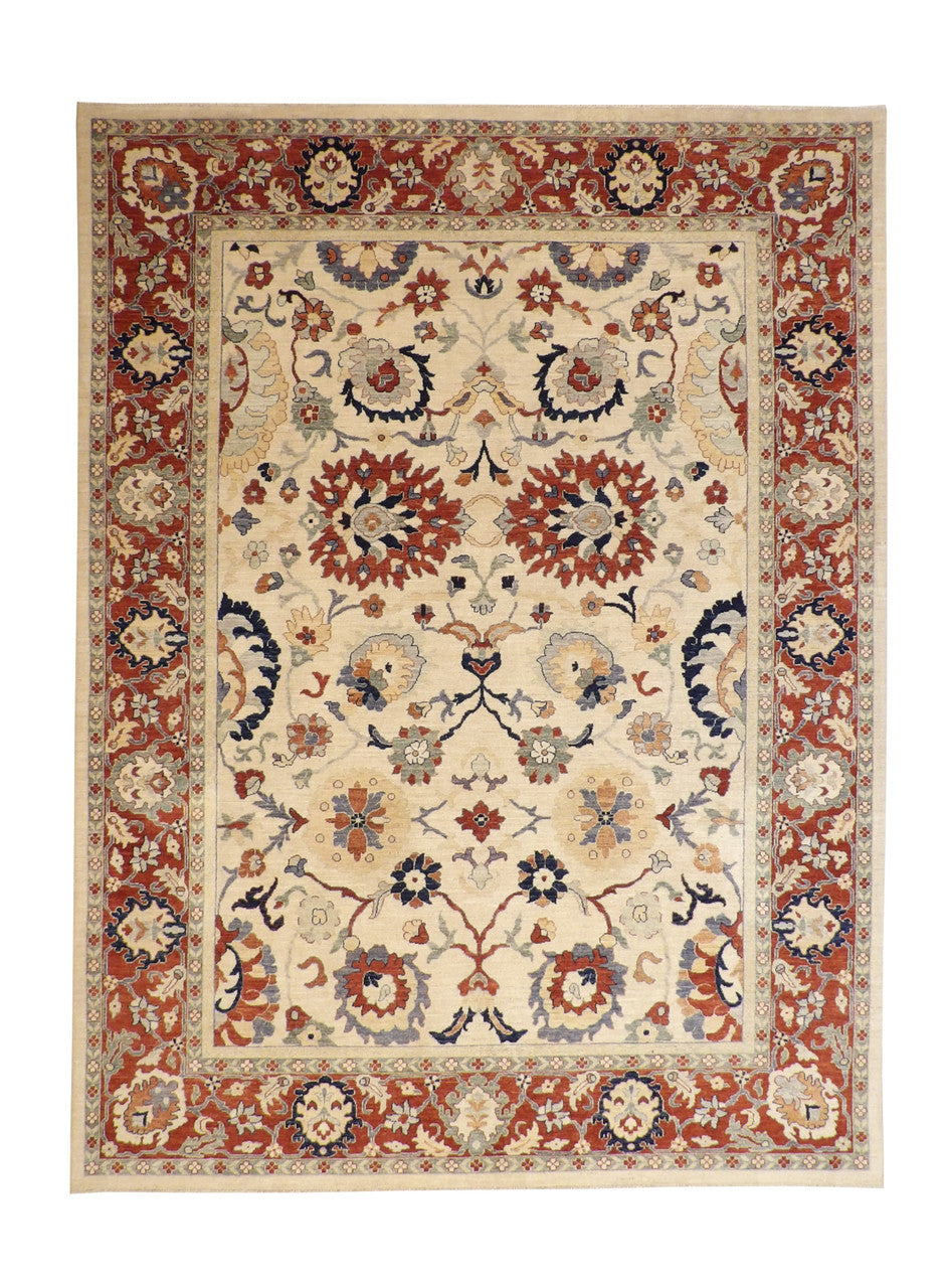 9x12 Antique Hand-Knotted Wool rug, Rug #b-113