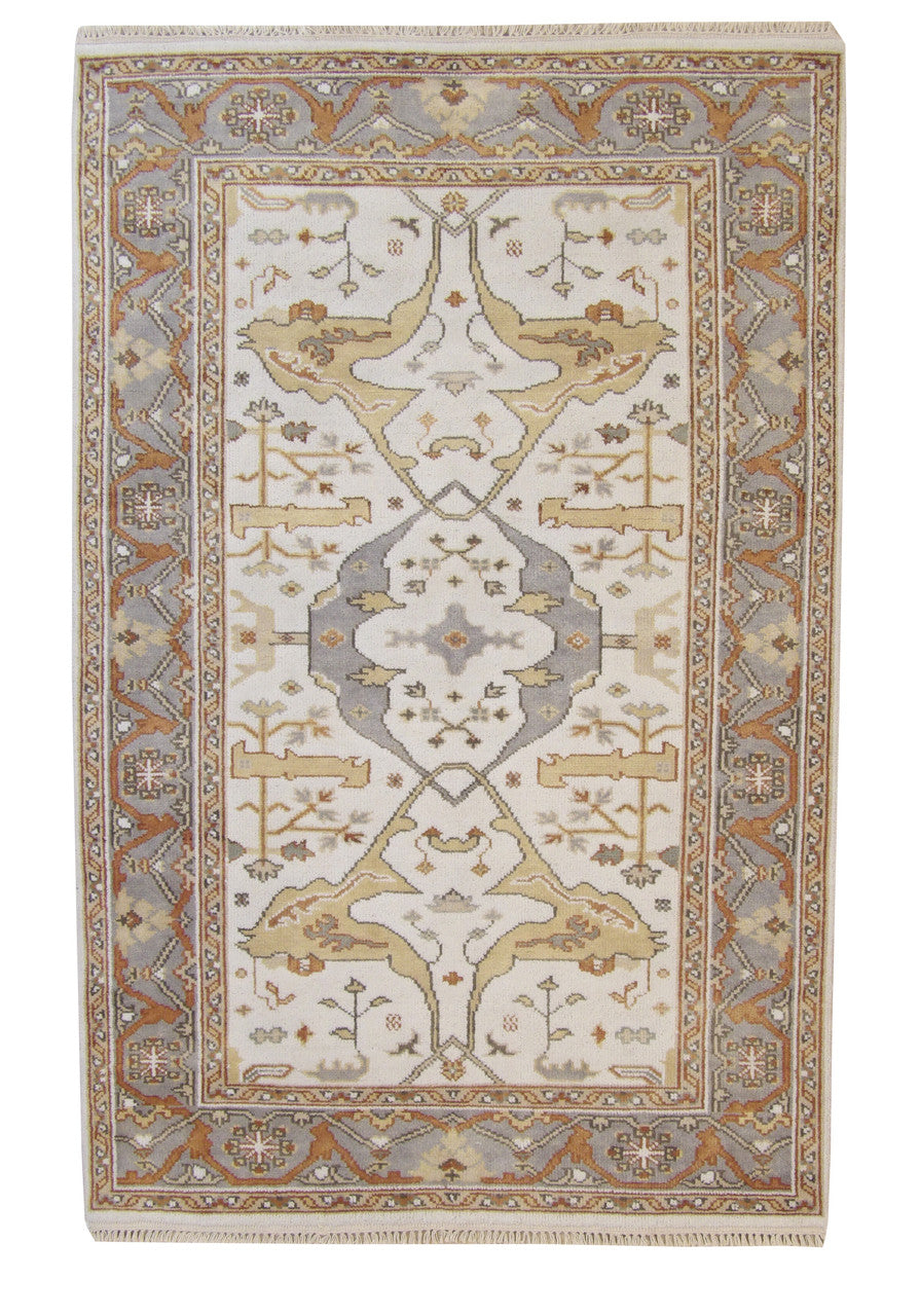 5x8 Oushak Hand-Knotted Wool rug, Rug #101-20344