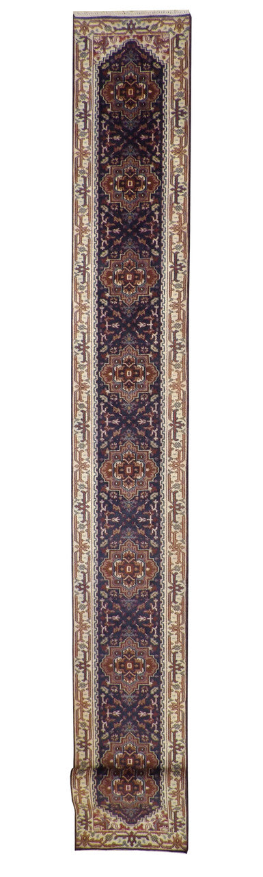 2x20 Tribal Hand-Knotted Wool rug, Rug #101-20327