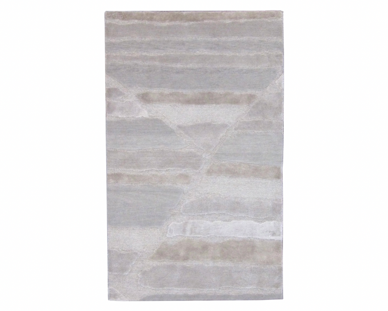 3x5 Modern Hand-Knotted Silk rug, Rug #101-160