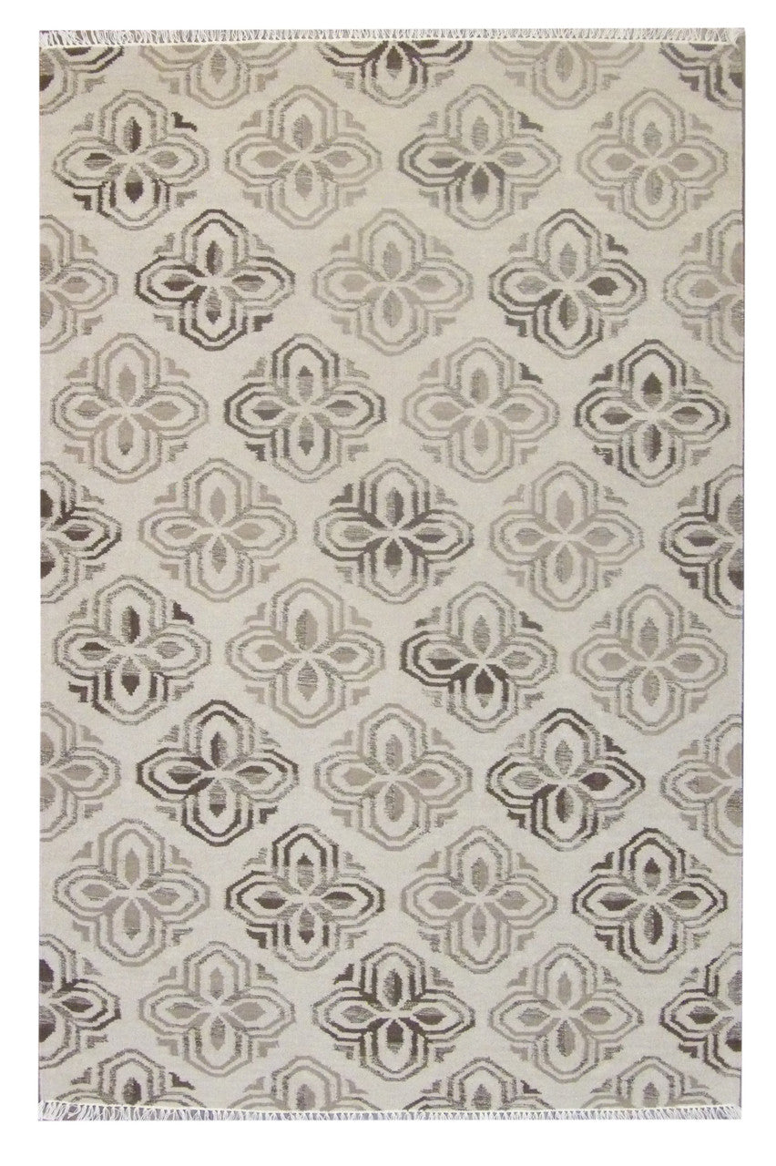5x8 Coastal Hand-Knotted Wool rug, Rug #101-813