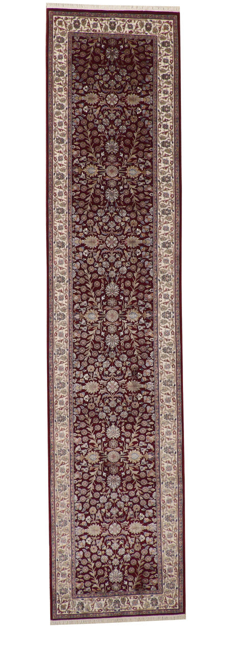 3x12 Traditional Hand-Knotted Silk rug, Rug #101-20228